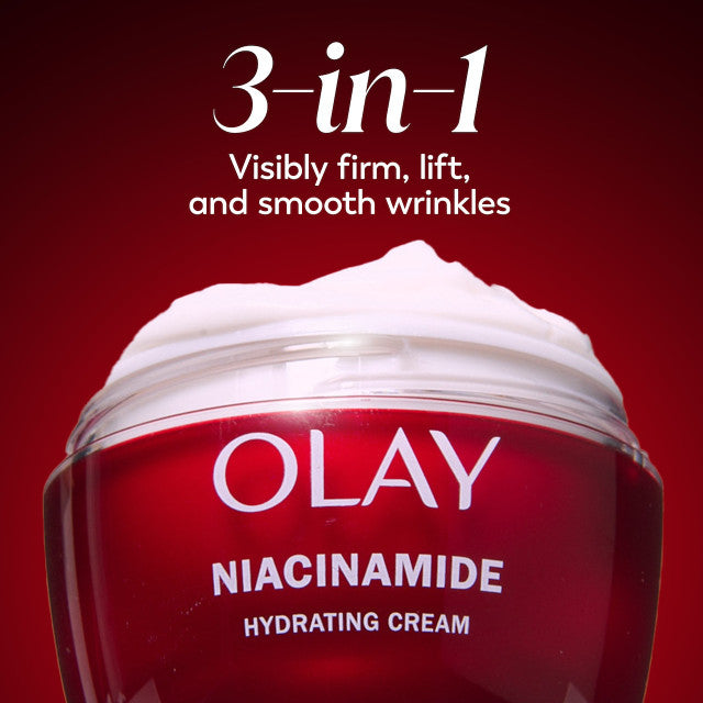 Olay Niacinamide Hydrating Cream Visibly improved skin with a 2x stronger skin barrier in 1 month