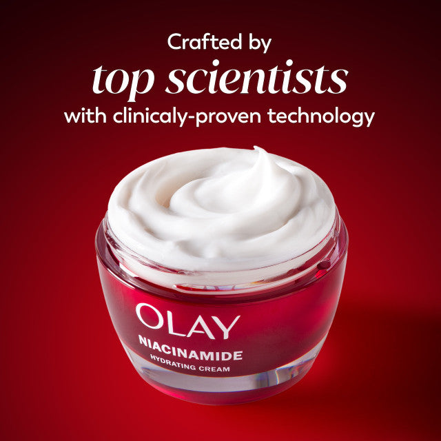 Olay Niacinamide Hydrating Cream Visibly improved skin with a 2x stronger skin barrier in 1 month